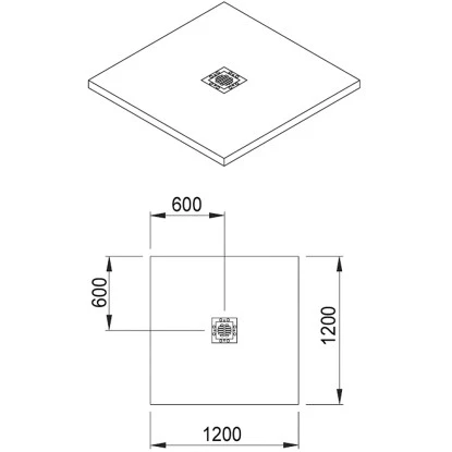 Bodenebenes Verfliesbares Duschelement 120 Cm X 120 Cm 5 Bodenebenes Verfliesbares Duschelement 120 Cm X 120 Cm – Bild 3