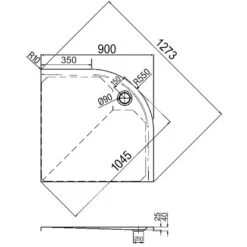 Duschwanne Maui-VK 90 Cm X 90 Cm 7 Duschwanne Maui-VK 90 Cm X 90 Cm -Badezimmer Zu Hause 674851 3209 3