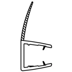 Dichtleiste Für Duschkabinen 2er-Set 8 Mm Glasstärke -Badezimmer Zu Hause 702407 4633 5