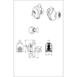 Einzelrolle Für Duschkabinen 4er-Set 4-5 Mm Glasstärke 9 Einzelrolle Für Duschkabinen 4er-Set 4-5 Mm Glasstärke -Badezimmer Zu Hause 702414 4633 2