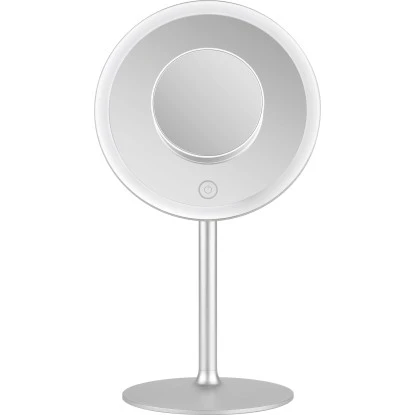 Baliv LED Kosmetik Standspiegel Silber 4 Baliv LED Kosmetik Standspiegel Silber – Bild 2