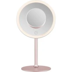 Baliv LED Kosmetik Standspiegel Rosé Gold 12 Baliv LED Kosmetik Standspiegel Rosé Gold -Badezimmer Zu Hause 743451 3049 3