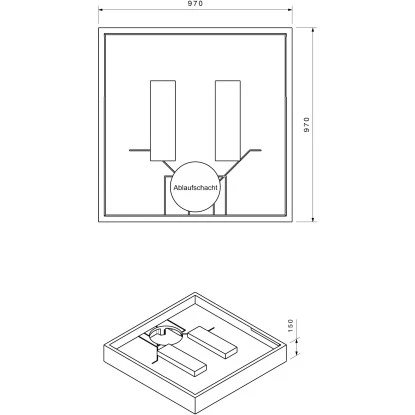 Duschwannenträger Für Ottofond Plateau 100 Cm X 100 Cm 4 Duschwannenträger Für Ottofond Plateau 100 Cm X 100 Cm – Bild 2