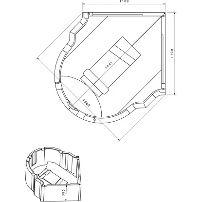 Badewannenträger Für Ottofond Classique Eckwanne 114 Cm X 114 Cm 4 Badewannenträger Für Ottofond Classique Eckwanne 114 Cm X 114 Cm – Bild 2