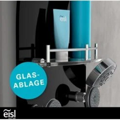 Eisl Duschpaneel Karibik 3 In 1 Mit Regendusche Sechs Massagedüsen Schwarz -Badezimmer Zu Hause 7663602 2759 10