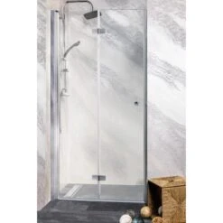 Sanotechnik Falttür Duet Anschlag Links 75 Cm X 195 Cm Klarglas 19 Sanotechnik Falttür Duet Anschlag Links 75 Cm X 195 Cm Klarglas -Badezimmer Zu Hause 776317 4633 BeispielNische