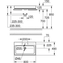 Grohe Aufsatzwaschbecken Cube Keramik 80 Cm Alpinweiß Hahnloch Überl. PureGuard 7 Grohe Aufsatzwaschbecken Cube Keramik 80 Cm Alpinweiß Hahnloch Überl. PureGuard -Badezimmer Zu Hause 778996 4520 3
