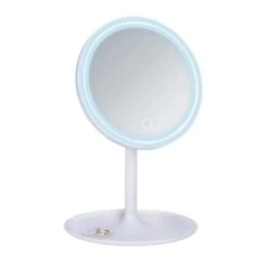 Wenko LED Kosmetik-Standspiegel Turro 16.5 X 16.5 Cm ø 18 Cm Kunststoff Weiß 10 Wenko LED Kosmetik-Standspiegel Turro 16.5 X 16.5 Cm ø 18 Cm Kunststoff Weiß -Badezimmer Zu Hause 80379 sb freisteller de 03