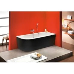 Ottofond Eck-Badewanne Modena Corner Links 178 Cm Schwarz-Weiß -Badezimmer Zu Hause 8203135 3209 2