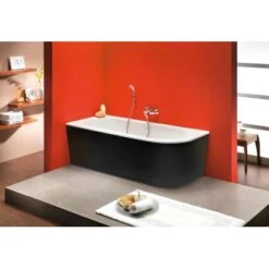 Ottofond Eck-Badewanne Modena Corner Rechts 178 Cm Schwarz-Weiß -Badezimmer Zu Hause 8203192 3209 2