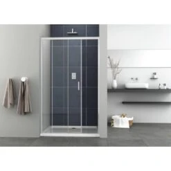 Sanotechnik Schiebetür Elite Mit Soft Close 98 Cm - 100 Cm X 195 Cm Chrom