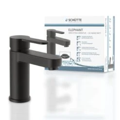 SchütteWaschtischarmatur Elephant Schwarz-Matt -Badezimmer Zu Hause 853151 2759 7