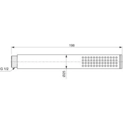 Ideal Standard Handbrause Idealrain Atelier Stick Chrom Metall -Badezimmer Zu Hause 887302 3049 10