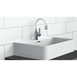 Eisl Waschtischarmatur Mit Flexiblem Auslauf Flexo Chrom-Weiß -Badezimmer Zu Hause 9002560796486 2759 3