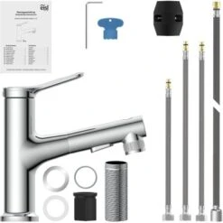 Eisl Variabile Waschtischarmatur Mit Herausziehbarer Haarbrause Chrom 25 Eisl Variabile Waschtischarmatur Mit Herausziehbarer Haarbrause Chrom -Badezimmer Zu Hause 9002560798909 2759 4