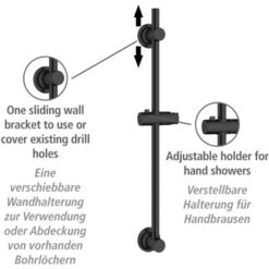 Wenko Duschstange Schwarz Befestigen Ohne Bohren 9 Wenko Duschstange Schwarz Befestigen Ohne Bohren -Badezimmer Zu Hause 903403 1068 02