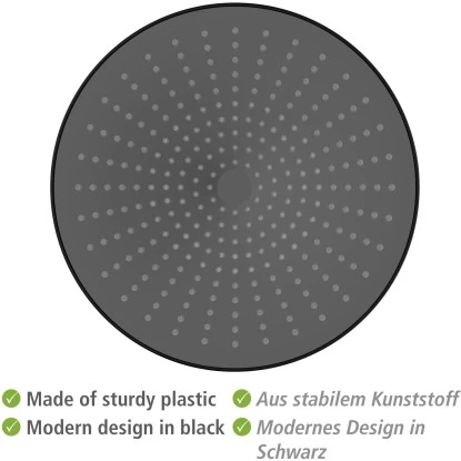 Wenko Regenduschkopf Ultimate Shower Schwarz/Grau Ø 25 Cm 7 Wenko Regenduschkopf Ultimate Shower Schwarz/Grau Ø 25 Cm – Bild 5