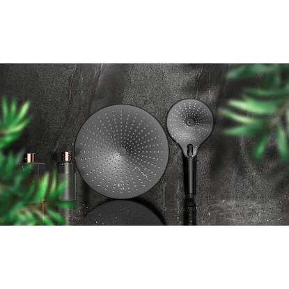 Wenko Regenduschkopf Ultimate Shower Schwarz/Grau Ø 25 Cm 16 Wenko Regenduschkopf Ultimate Shower Schwarz/Grau Ø 25 Cm – Bild 14