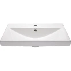 AquaSu Flux Waschbecken 65 Cm Weiß