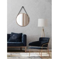 DSK Design Wandspiegel Silver Coiffeur Ø 50 Cm Kupfer Rund -Badezimmer Zu Hause 931345 2963 4