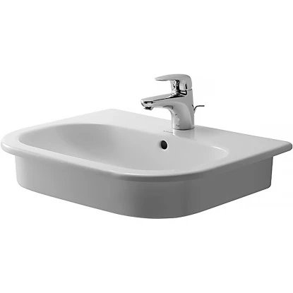Duravit Einbauwaschbecken D-Code 54,5 Cm Mit Hahnloch Und Überlauf 3 Duravit Einbauwaschbecken D-Code 54,5 Cm Mit Hahnloch Und Überlauf
