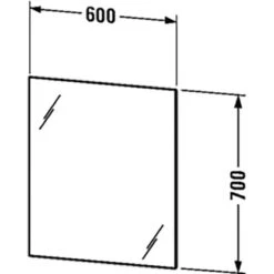 Duravit Leuchtspiegel Mit Indirektlicht Und Wandschaltung 70 Cm X 60 Cm -Badezimmer Zu Hause 946956 4123 LM7805 80