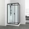 Sanotechnik Komplettdusche Epic Schwarz 225 Cm X 120 Cm X 80 Cm -Badezimmer Zu Hause 952529 4633 CL52 1