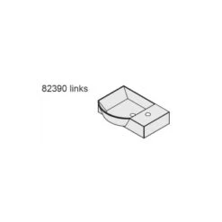 Fackelmann Handwaschbecken Sceno 45 Cm Eckig Weiß -Badezimmer Zu Hause 962 fackelmann waschbecken