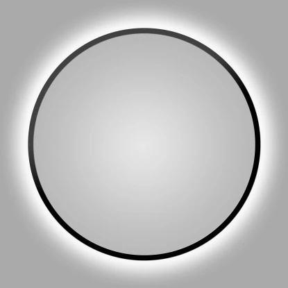 DSK LED-Lichtspiegel Black Ring Ø 50 Cm Schwarz Matt 5 DSK LED-Lichtspiegel Black Ring Ø 50 Cm Schwarz Matt – Bild 3