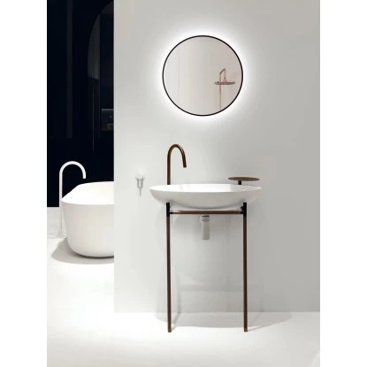 DSK LED-Lichtspiegel Black Ring Ø 50 Cm Schwarz Matt 7 DSK LED-Lichtspiegel Black Ring Ø 50 Cm Schwarz Matt – Bild 5